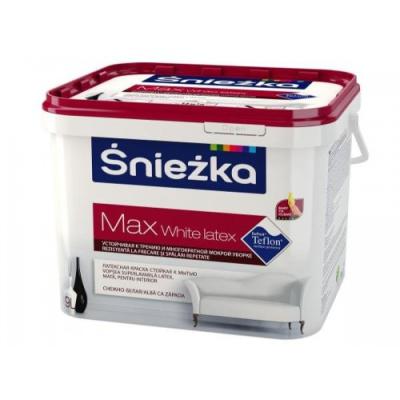 Краска Sniezkа MAX WHITE LATEX 9л