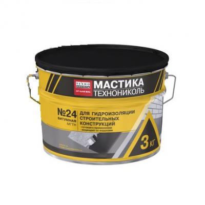 Мастика гидроизоляционная битумная ТехноНиколь №24 (МГТН) 3кг