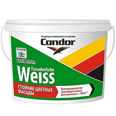 Стойкая краска для фасадов Condor Fassadenfarbe-Weiss 15л (22,5 кг)