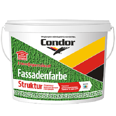 Структурная фасадная краска Condor Fassadenfarbe Struktur 9л (15 кг)
